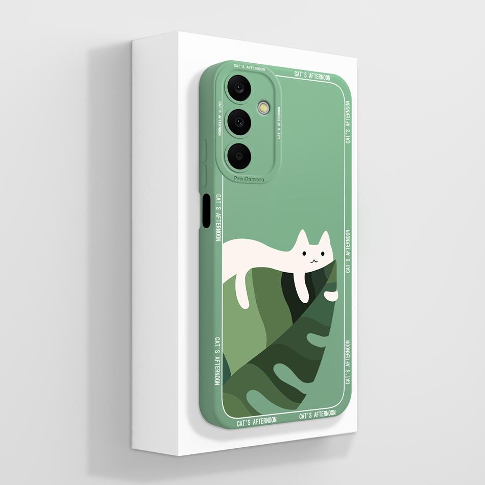 Чехол для Samsung Galaxy A25 Милый Панда Полное Покрытие Funda Мягкий Жидкий Силикон Защита Телефона Для Samsung A 25 5G Задняя Крышка