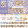 PET Miniature Scene Stickers 20 Sheets Scene Visual Stacking Sticker Sticker Book  Creative Play
