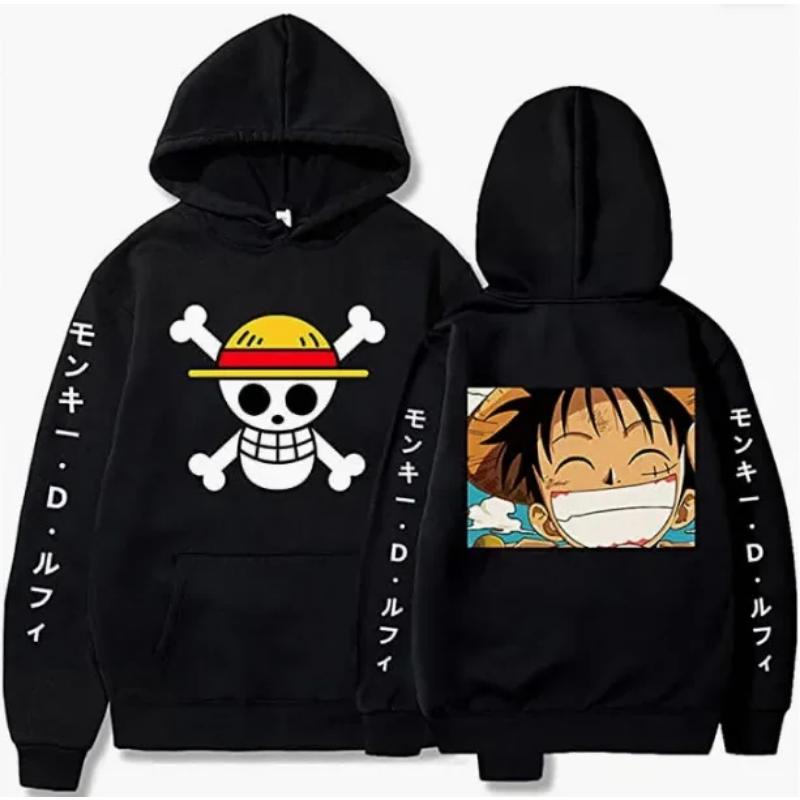 Japanese Anime One Piece Luffy Roronoa Zoro Sanji Harajuku Hoodies Men's Women's Casual Fashion Unisex Hoody Sweatshirt Male Top