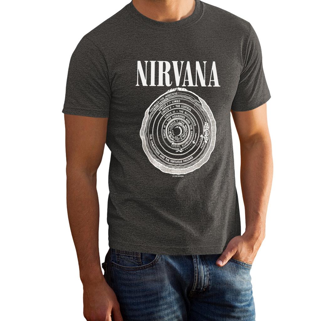 26 VINTAGE FEEL - Nirvana 1993 Merch Faded Grey Color Rock Band T-Shirt 101039GG Unisex T-Shirt