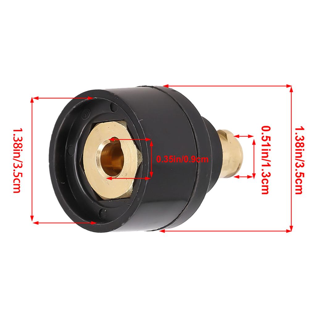 Горелка TIG WP-17V 10-25 (9мм) Для WP-26V 35-50 (13м) Переходник-разъем для горелки TIG Сварочное оборудование Часть