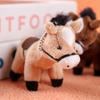 Cute Stuffed Animal Horse Plush Doll Soft 12cm Plush Horse Pendant Long Hair Long-haired Pony Keychain Gift