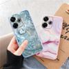 Fashion Marble Soft Silicone Case For Xiaomi Redmi Note 13 Pro 13C Samsung A35 A55 M35 M34 iPhone Huawei Honor 200 Camera Protective Shockproof Cover