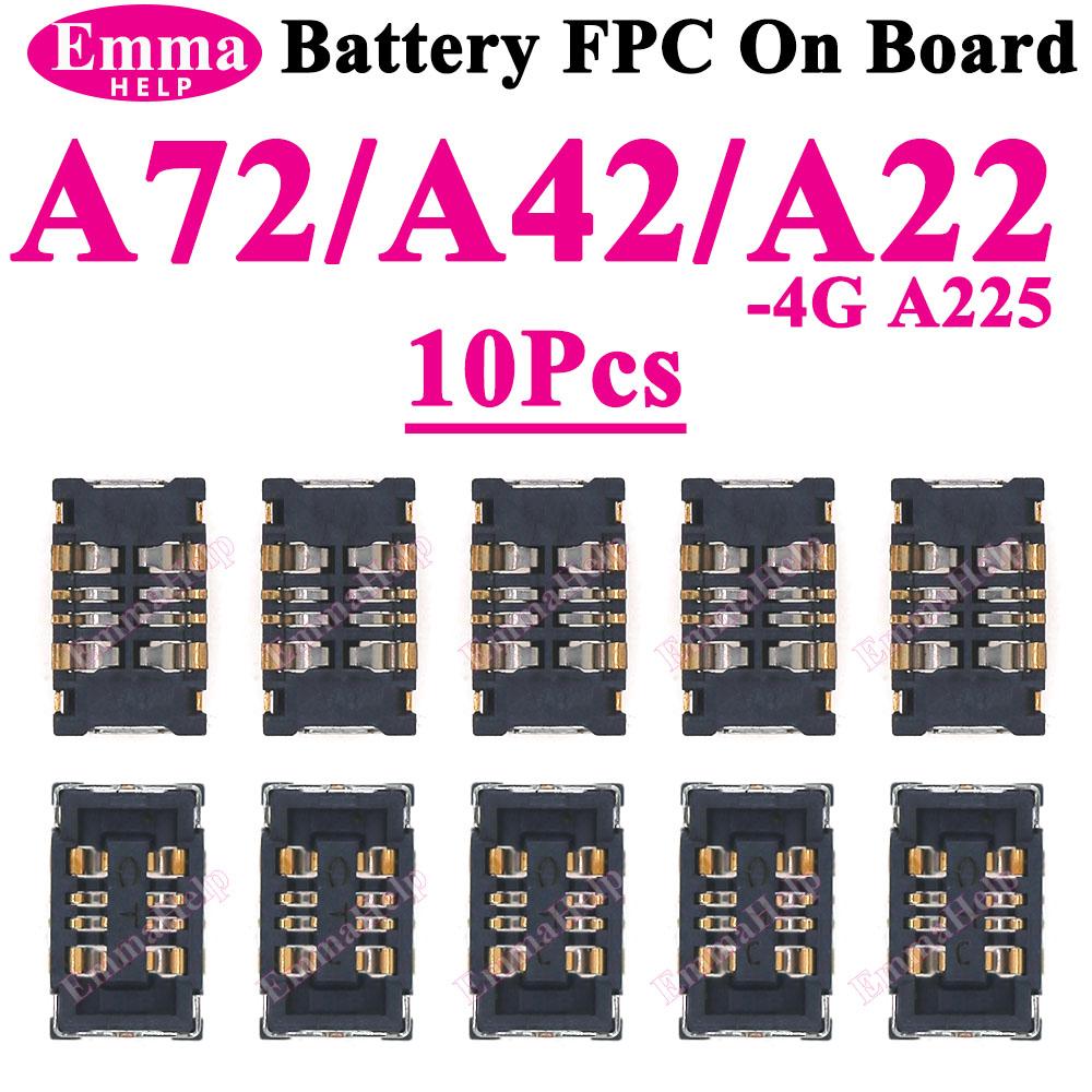 10 шт. Разъем FPC для аккумулятора для Samsung A52 A32 A22 A52s A72 A71 A31 A51 A50s A30s A10 A20 A20e Встроенный внутренний контактный штекер с зажимом