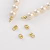 14K Gold-Plated Copper Positioning Bead Buckle for DIY Jewelry Accessories