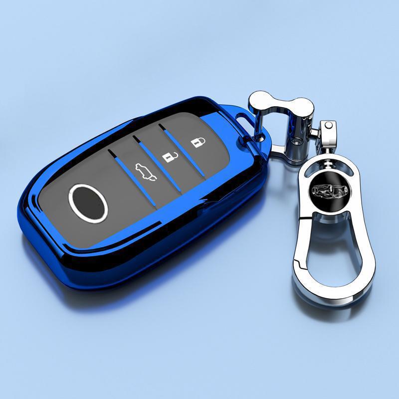Роскошный подвес-чехол для ключа для Toyota Highlander 2025 – Унисекс, Полностью закрывающаяся пряжка с гибридной цепочкой 380T
