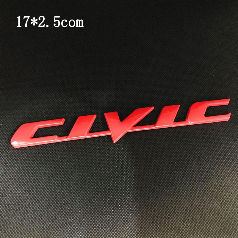 Honda Car Rear Trunk Metal Label Sticker For Honda Civic Accord City CR-V Jade Fit Odyssey Hybrid Car Accessories Clvlc Ivtec AY3