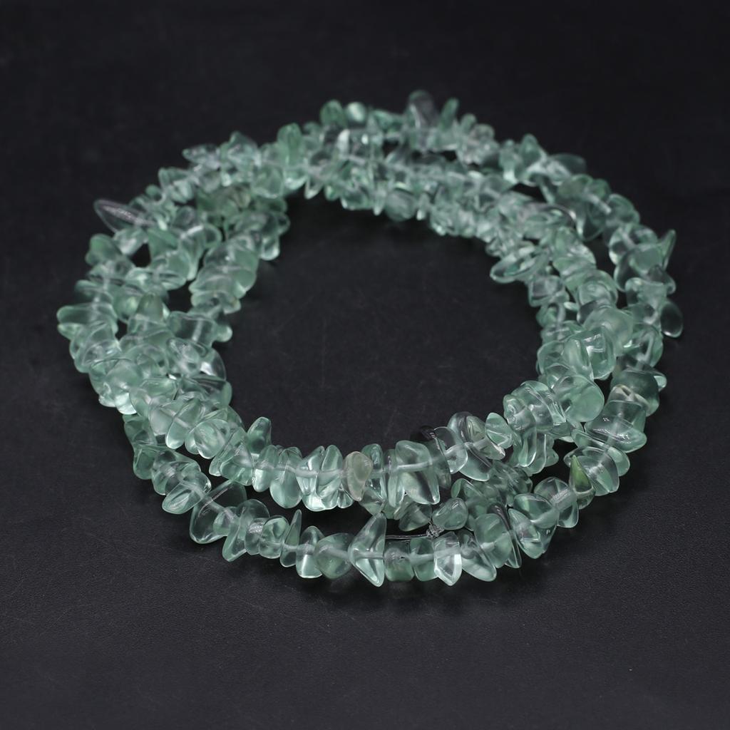 1 нить, бусины из целебного кристалла из щебня, 7 мм, натуральный камень, свободные бусины-разделители для изготовления ювелирных изделий, ожерелья, браслета, аксессуары, длина 80 см