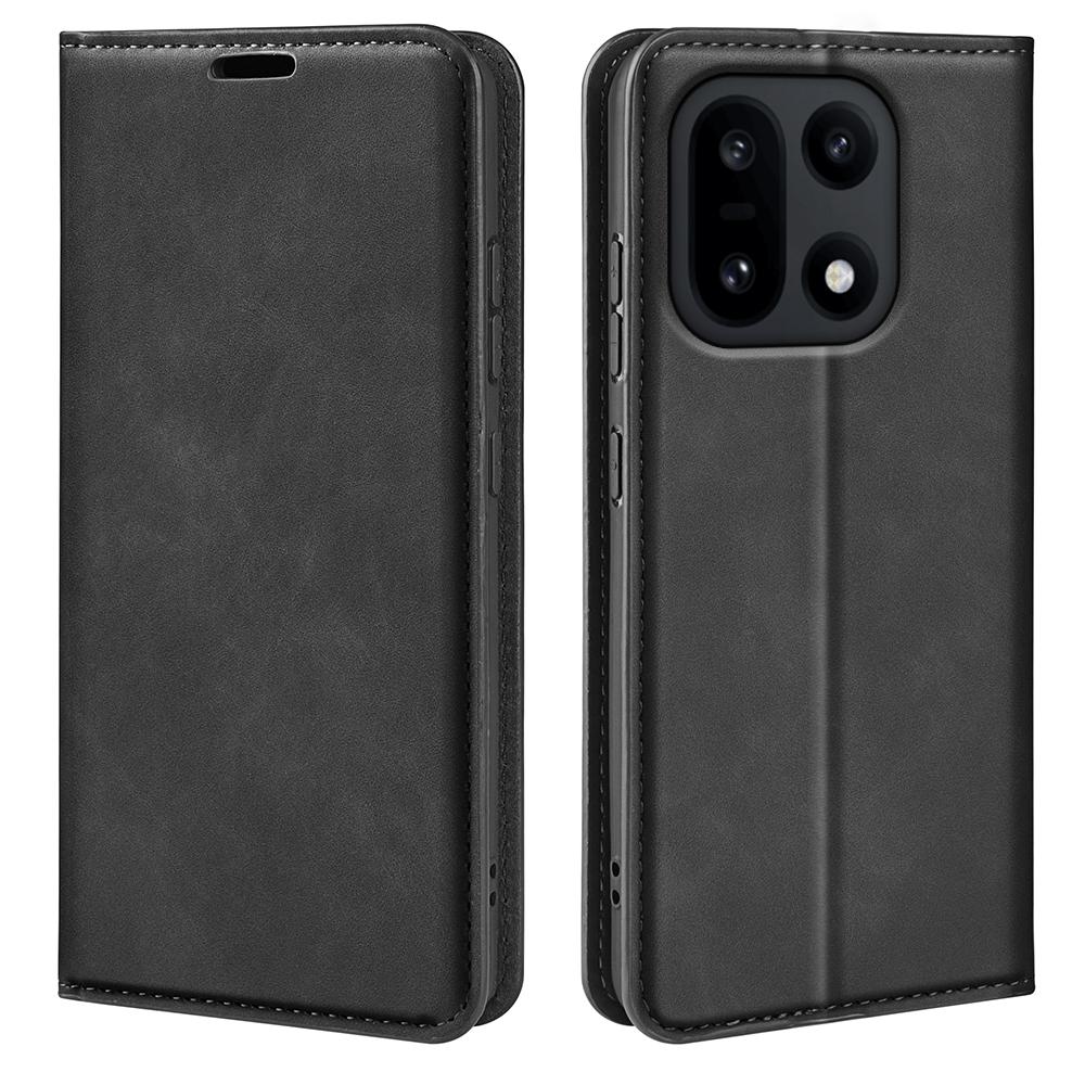 Чехол-кошелек из кожи с покрытием Skin Touch для OnePlus 15 5G