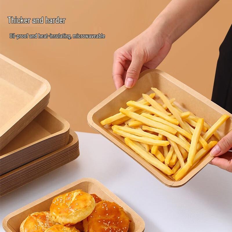 Chang Baosen Disposable Kraft Paper Snack Plates