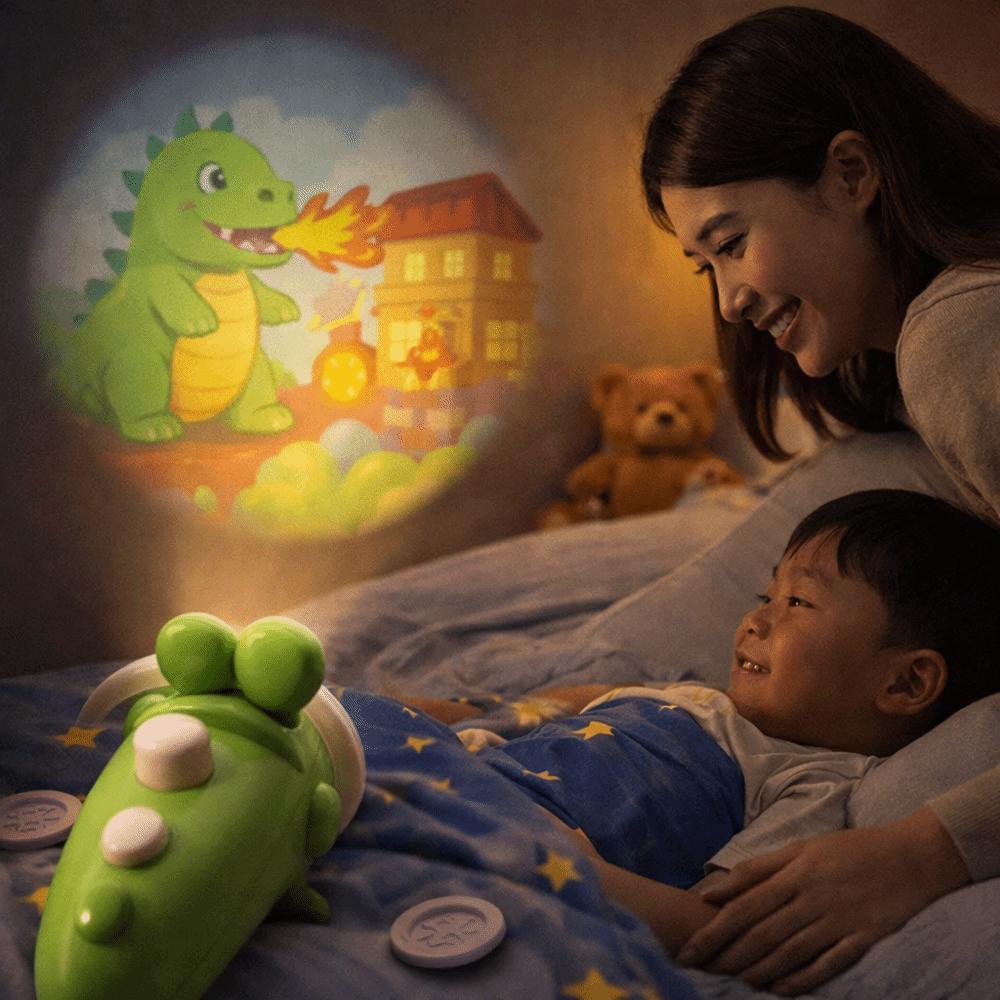 Flashligh toy Projection Storyteller Baby Sleep Aid Slide Story Machine  Nursery Room