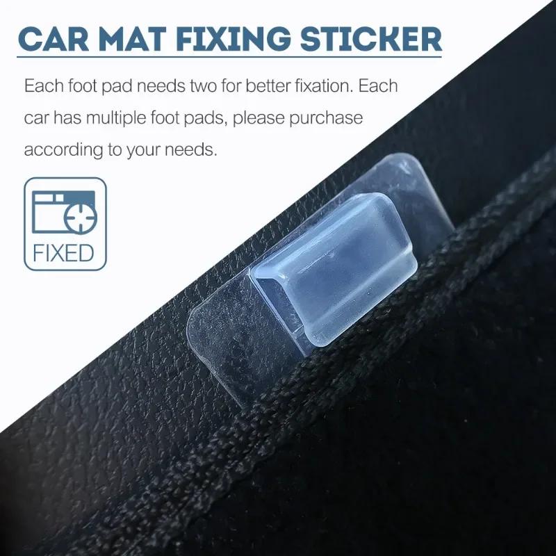Зажимы для фиксации автомобильных подножек Универсальные самоклеящиеся нескользящие наклейки для напольного ковра Аксессуары для органайзера ковриков салона автомобиля