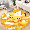 1pc Pikachu Cute Office Round Area Rug, Indoor Mat Suitable For Office,Bedroom Living Room Home Decor, Room Deco a0928200