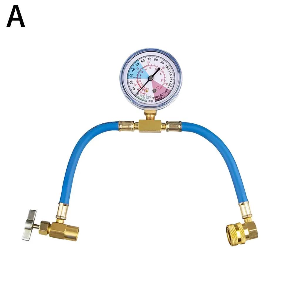 R134a Car Air Conditioning Refrigerant Charging Hose Pressure Tools Conditioning Quick Gauge Air With Car Coupler P1m6