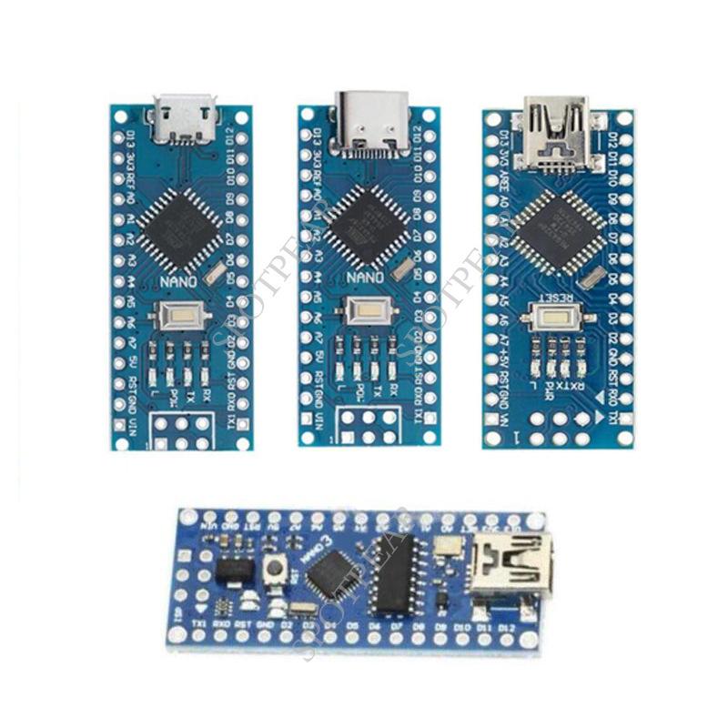 Плата разработки ATMEGA328P Nano с Type-C/Micro USB для Arduino