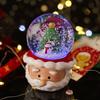 Christmas 3D Crystal Ball Decoration Resin Crystal Ball with Snowflake Glass Ball Thanksgiving Gift Holiday Decoration