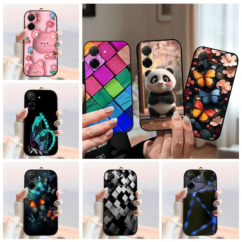 Для Xiaomi Poco C71 Чехол 25028PC03I 25028PC03G Силиконовый Мягкий ТПУ Чехол для Телефона Для Redmi A5 4G Модный Роскошный Защитный Чехол