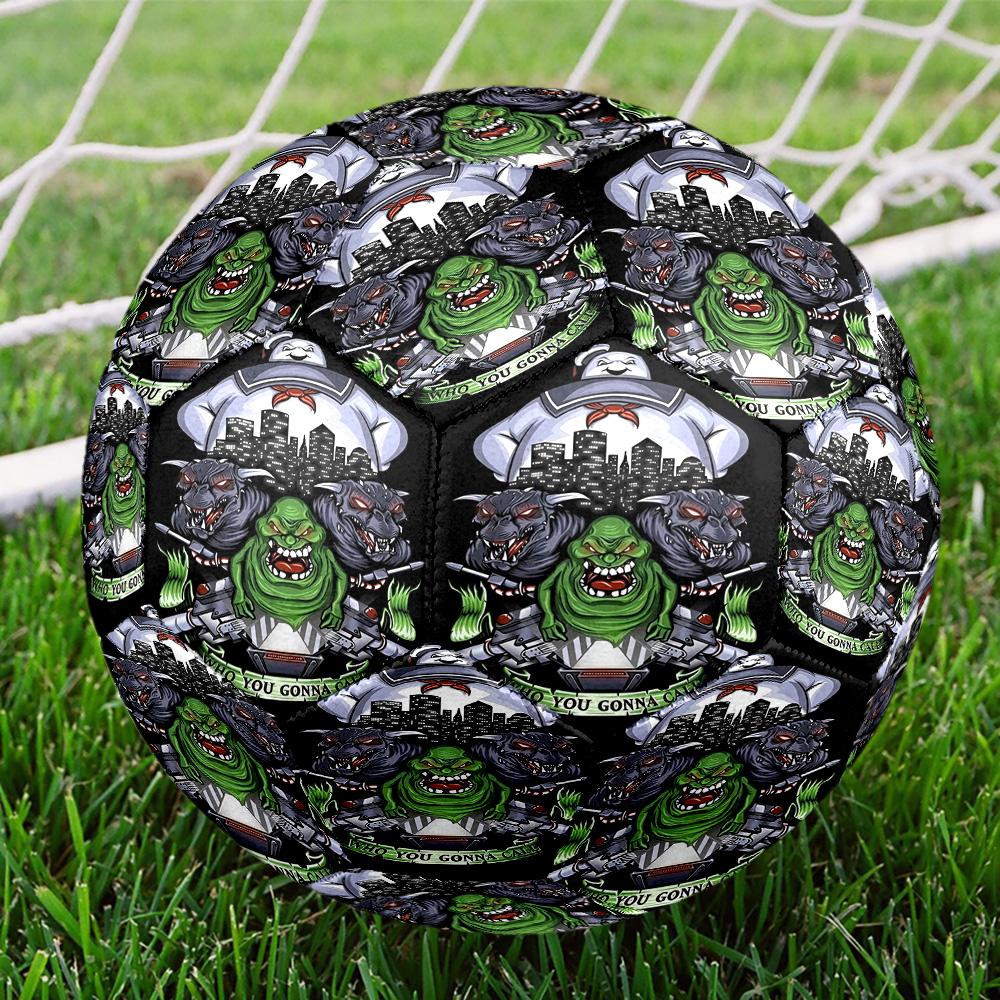 Ghostbusters Print Size 5 Soccer Ball, Standard Match Football for Sports Game and Team Practice, Ideal Gift for Soccer Fans