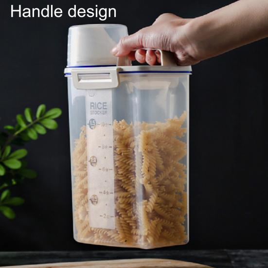 Портативный ящик для хранения зерна и риса, герметичный влагостойкий кухонный контейнер
