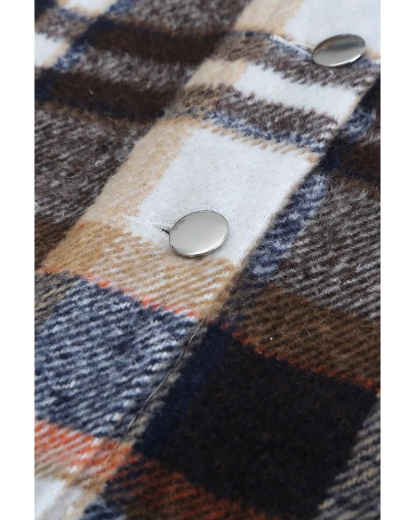 Azura Exchange Куртка с клетчатым принтом и карманами