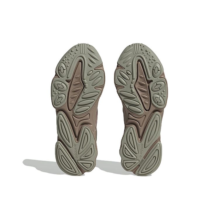 Adidas Originals Ozweego Кожаные Удобные Модные Нескользящие Прочные Низкие Повседневные Кроссовки Унисекс Повседневная Обувь Земляной-Коричневый H03679