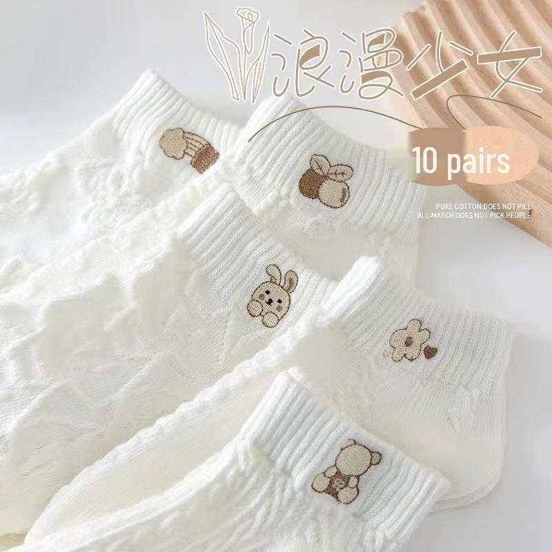 Женские летние дышащие сетчатые носки-лодочки — тонкие, впитывающие пот, в модном стиле TikTok