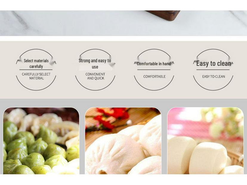 Adjustable Stainless Steel and Beech Wood Rolling Pin - Thickness Control for Dough Kneading