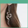 Модные серьги с дизайном змеи для женщин Элегантные металлические украшения