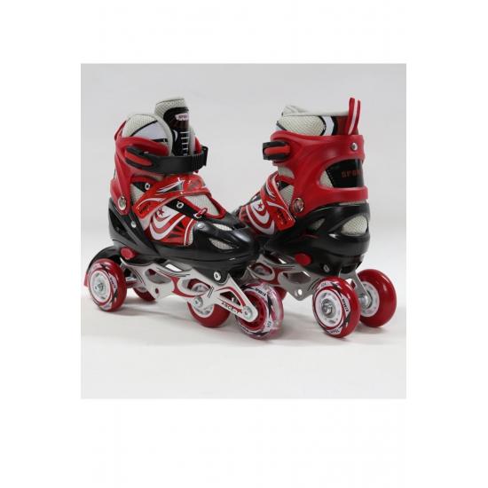 Розовый регулируемый 2 2 освещенный металлический тренировочный шлем для катания на коньках с коленом