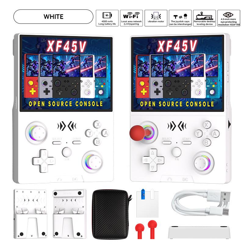 Ручная игровая консоль XF45V: 4,5-дюймовый экран, ОС Linux, Классические игры FC и PSP, Открытый исходный код