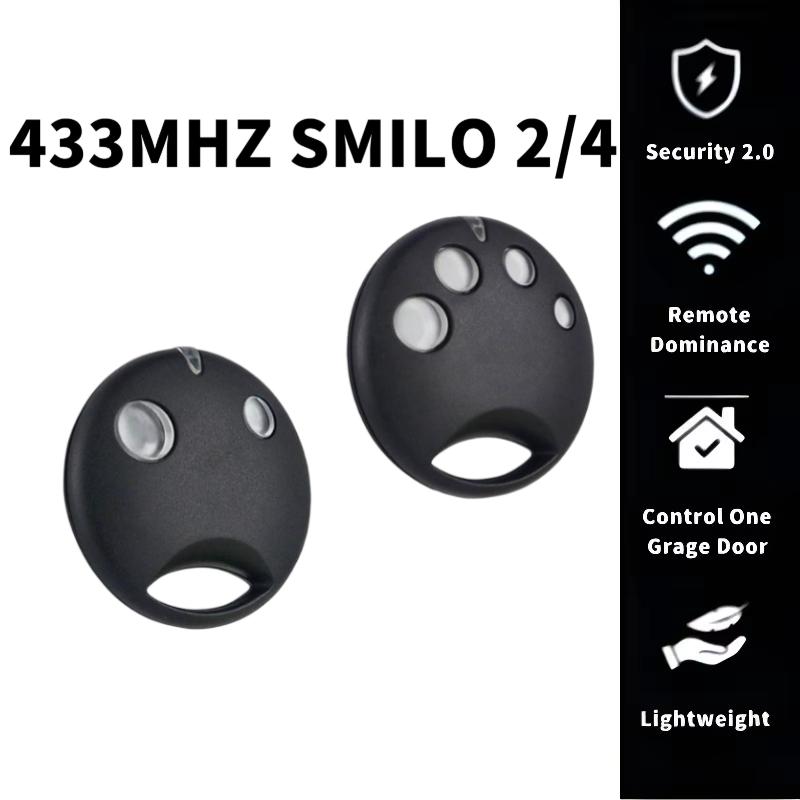 NICE SMILO 2 шт. Sm2 Sm4 Пульт дистанционного управления для гаражных ворот 433 МГц Динамический код Командный пульт для гаражного привода ворот Приемник Контроллер Передатчик