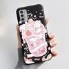 Чехол для Nokia G42 G310 5G Корпус Роскошный Милый Кролик Любовь Смешной Мультяшный Мягкий Силикон Черный ТПУ Защитный Чехол для Телефона Задняя Крышка