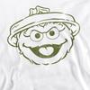 Sesame Street Unisex Adult Oscar The Grouch Mono Sweatshirt