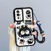 KEYSION Shockproof Case for Xiaomi POCO F5 Pro with Lanyard Soft Silicone Cute 3D Cartoon Doll Phone Back Cover for POCO F5