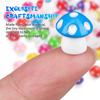 TOYANDONA 80 Штук 8 Цветов Мини-Грибы из Смолы - Миниатюрные Грибы, Милые Фигурки из Смолы для Террариума, Крошечные Искусственные Грибы, Феи, Бонсай