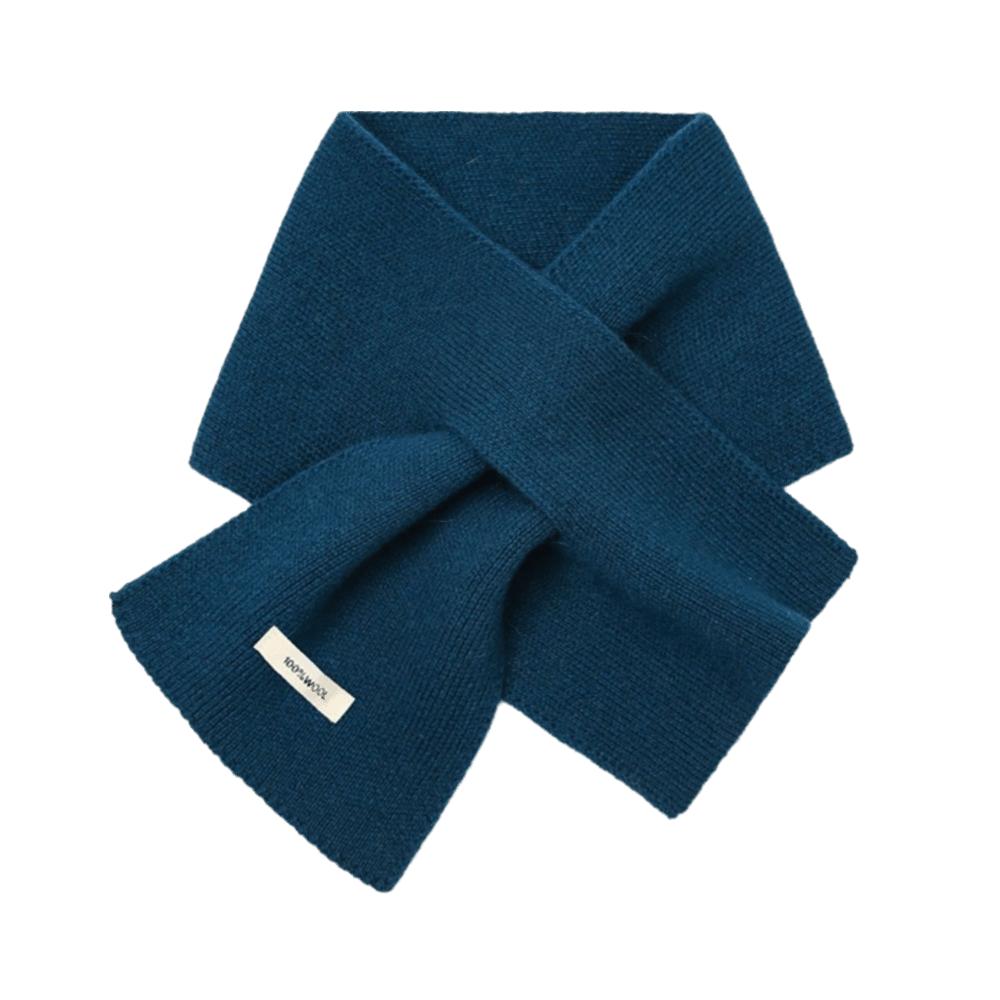 Solid Color Cross Neck Warmer Windproof Minimalist Wool Knitted Scarf Thickened Cold Protection Women Winter Neckerchief