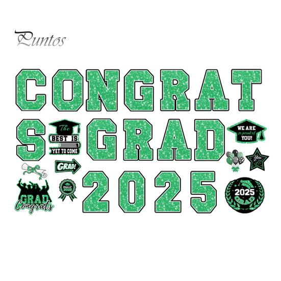 Магниты на автомобиль с надписью «Выпускной 2025» Поздравляем выпускников Магнитные наклейки Тематические магниты для декора гаражных ворот Холодильник