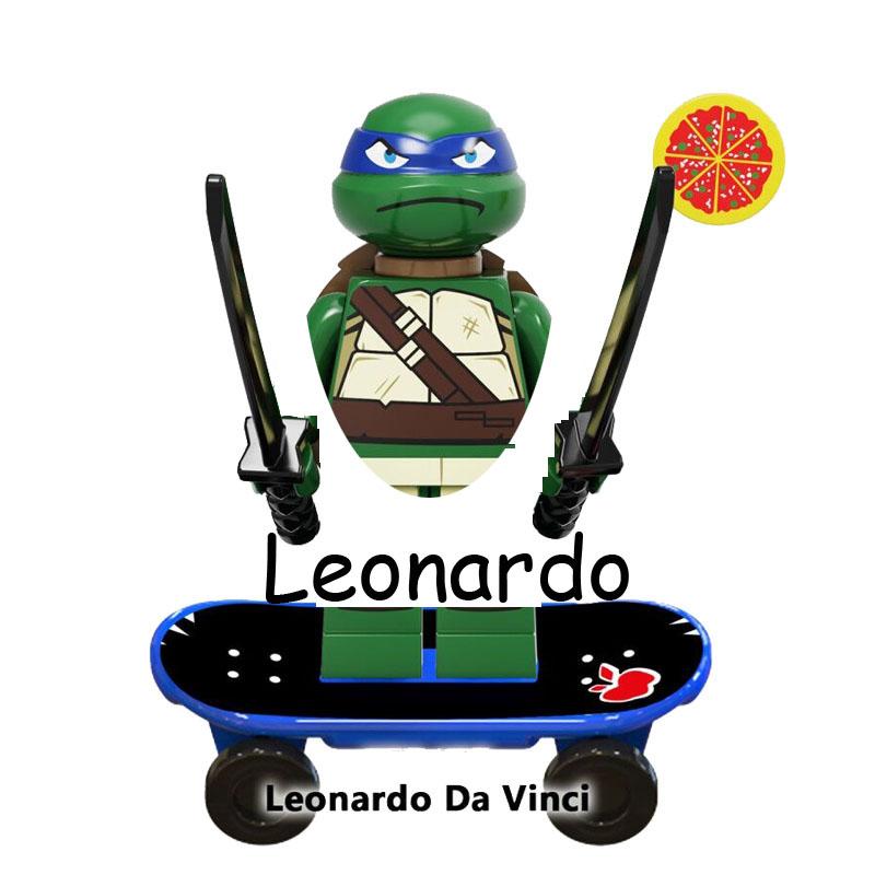 Черепашки-ниндзя Леонардо Рафаэль Микеланджело Донателло Шреддер Сплинтер Модель Строительные блоки Экшн-фигурка Мультяшные игрушки из фильма