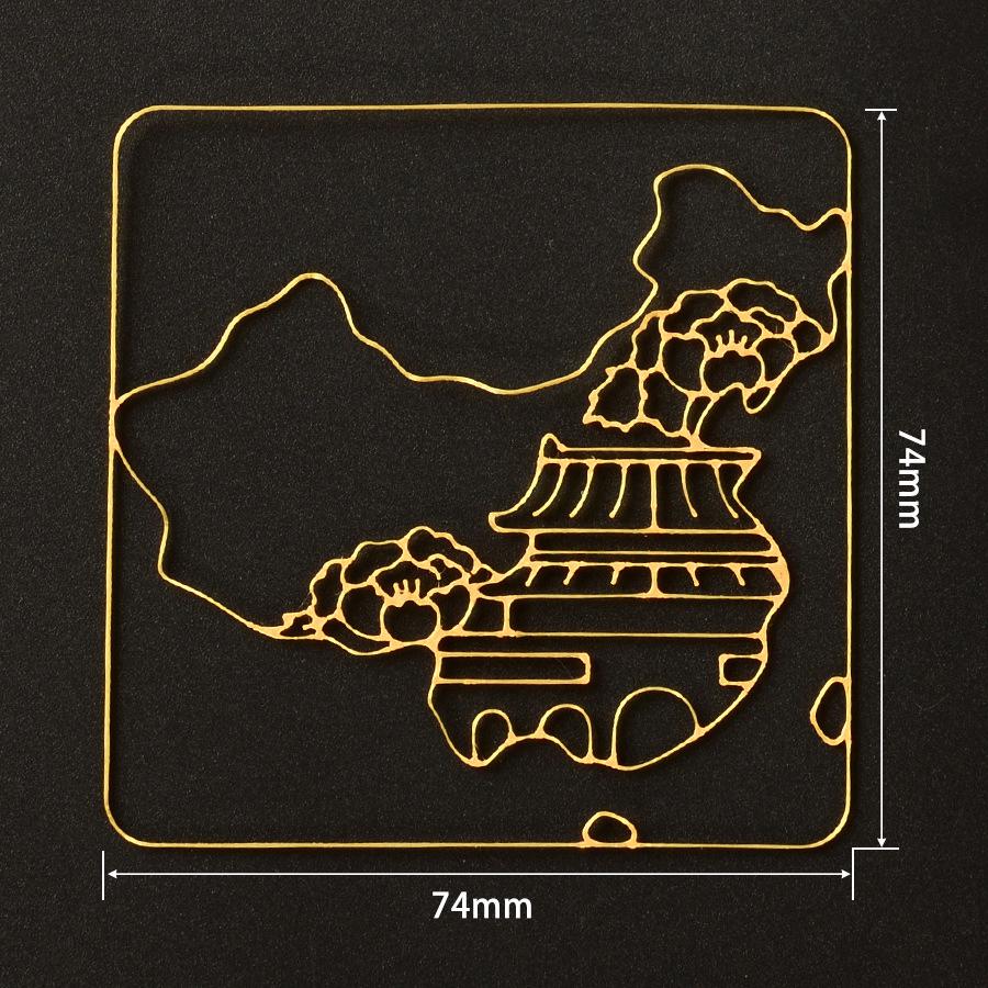Набор для изготовления подставок в технике перегородчатой эмали: Цзинтайлань без волочения проволоки, в китайском стиле, командное мероприятие ручной работы