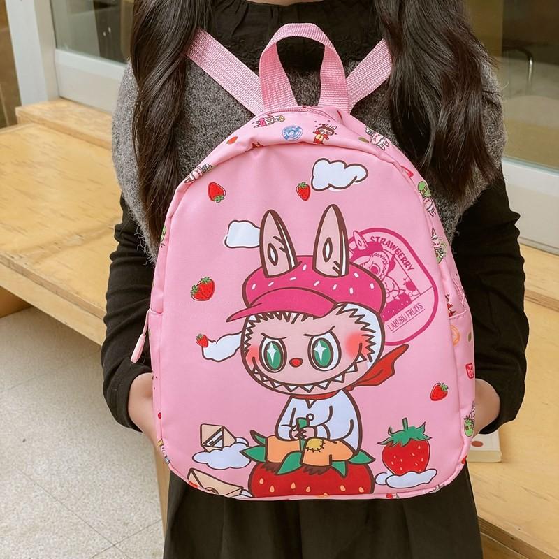 Breathable Backpack Color Nylon School Bag For Preschool Kids Daily Use