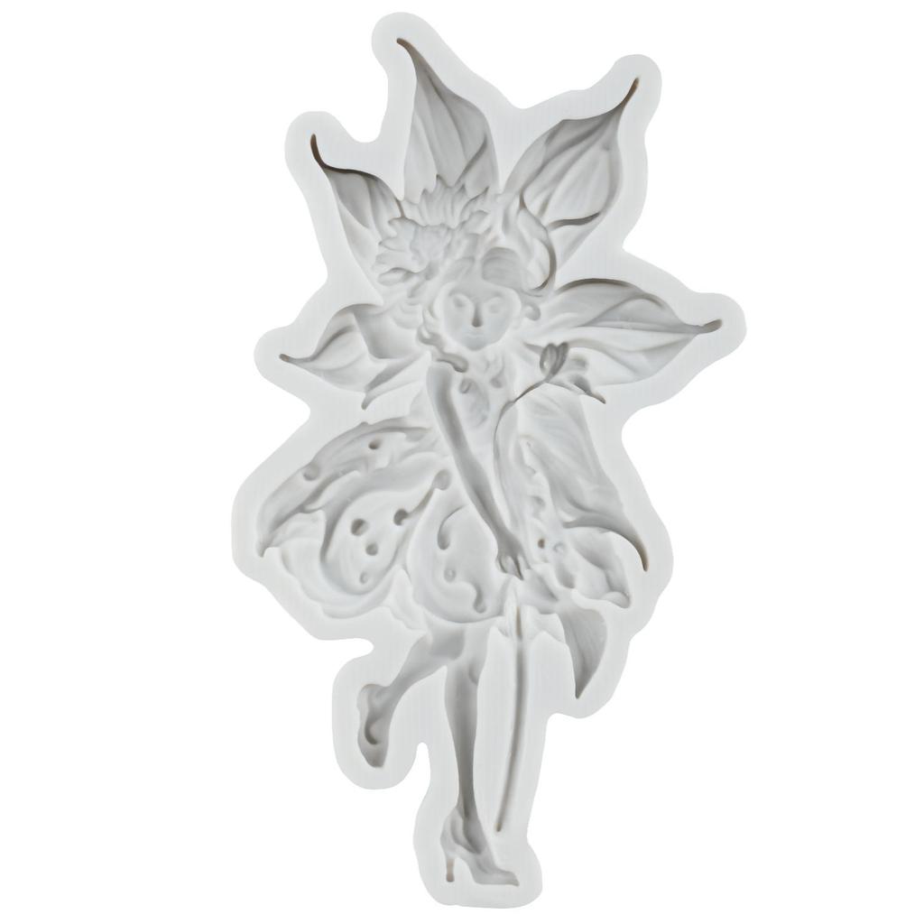 Flower Fairy Silicone Mold Sunflower Fondant Molds Cake Decorating Tools Cupcake Topper Candy Resin Clay Chocolate Gumpaste Mold