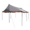 Family Tent with Roof Gray and Orange 450 x 400 x 265 cm