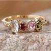 Gorgeous Luxury Rings for Women Wedding Engagement Accessories Unique Female Ring Fashion Jewelry Gifts