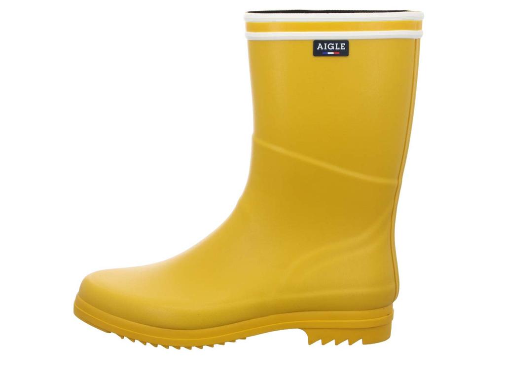 Aigle РЕЗИНОВЫЕ САПОГИ Chanter Сапоги Полосатые Резиновые Размер 24см [ПОДПИСЬ] Сапоги, Женские, Желтый,