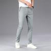 Pants Men's Spring and Autumn New Business Casual Pants Men's Sunscreen Quick-Drying Straight Elastic Green Slim Boys' Pants