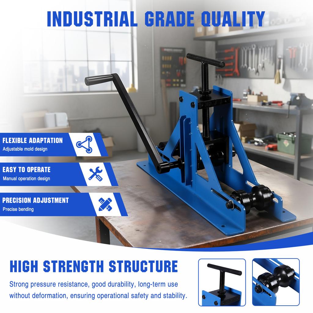 Ручной трубогиб для изготовления изделий из мягкой стали, меди и алюминия – Регулируемые роликовые инструменты для гибки стали