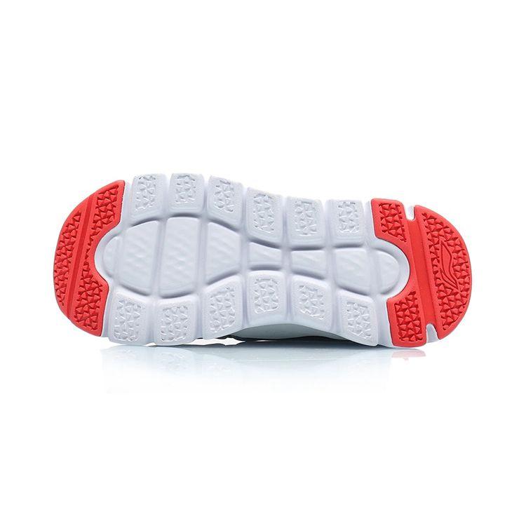 Кроссовки Li Ning Kids Sports Lifestyle Series Slip-On с нескользящей подошвой и износостойкими низкими берцами для бега Детские кроссовки для бега Черный Серый YKAP154-21