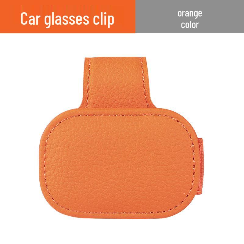 Многофункциональный кожаный зажим на козырек автомобиля для билетов, солнцезащитных очков и карт (модель: LS7 LS6L7)