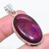 Натуральный розовый лабрадорит драгоценный камень 925 стерлинговое серебро ювелирная подвеска 1.97" l0U77