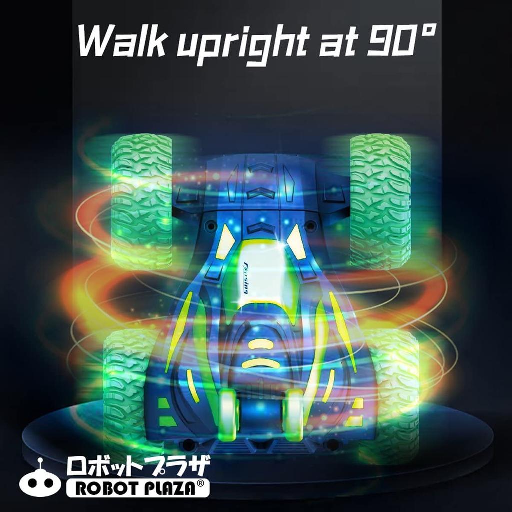 Танцующая радиоуправляемая машина для детей, веселье с непредсказуемыми движениями, трюковая машина, радиоуправляемая машина для использования в помещении, подарок на день рождения для мальчиков (зеленый)